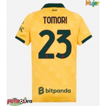 Camiseta AC Milan Fikayo Tomori #23 Tercera Equipación para mujer 2025-26 manga corta